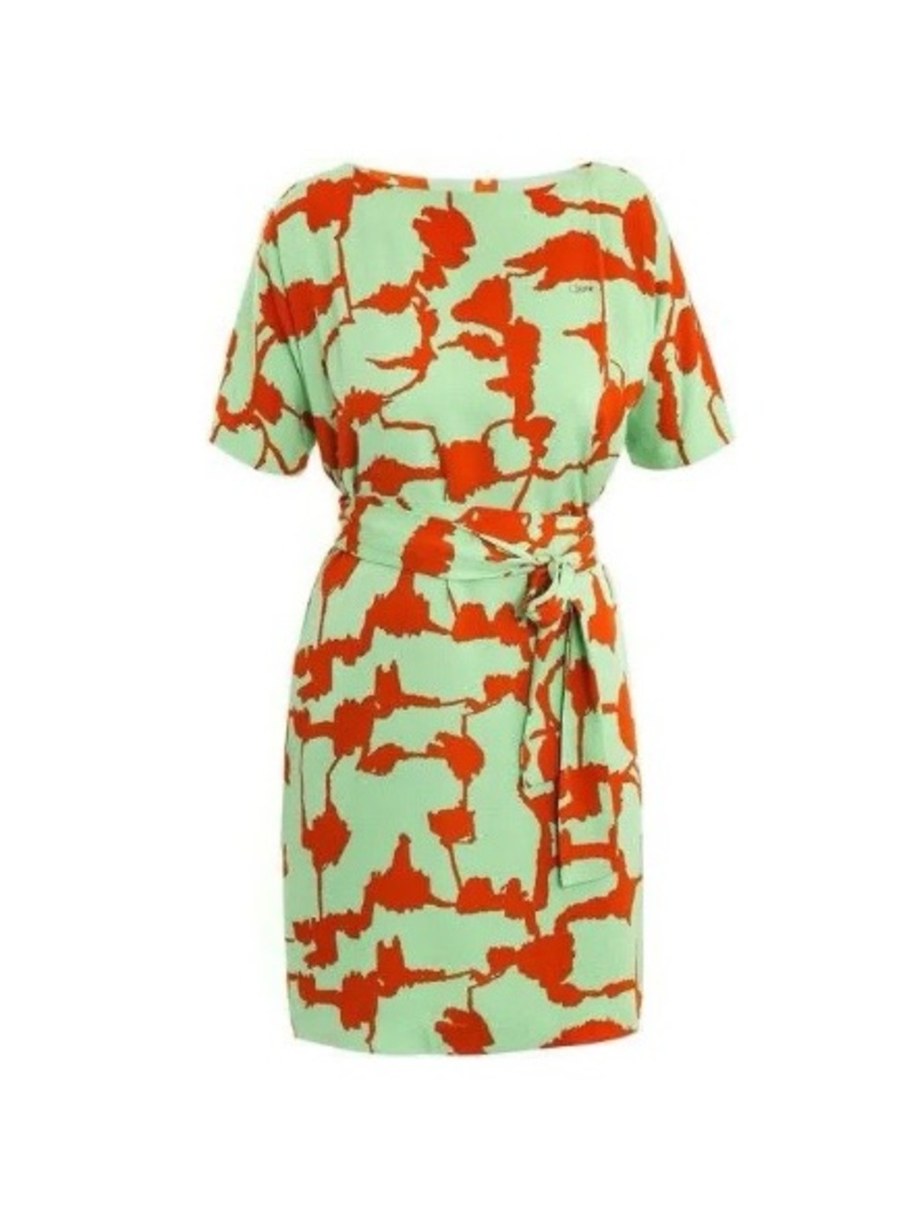 DVF Shannon Silk Wrap Mini Dress